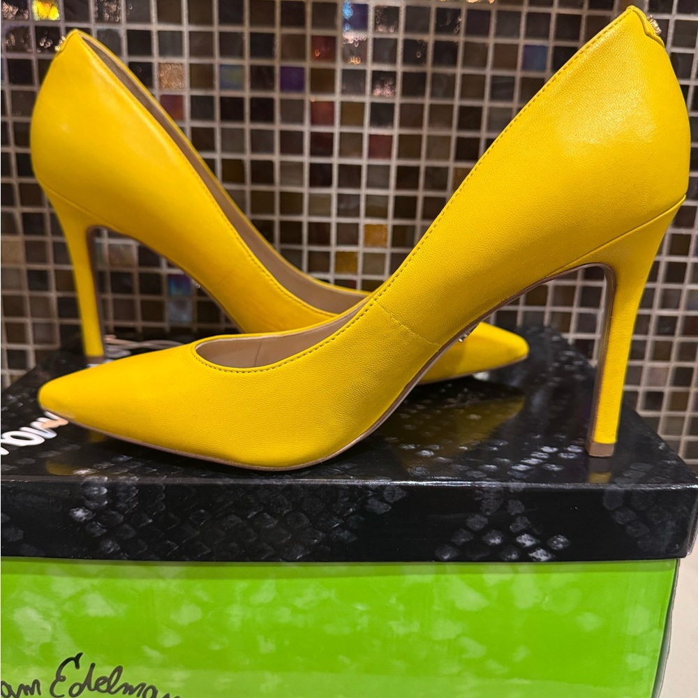 Sam Edelman Bright Yellow Heels